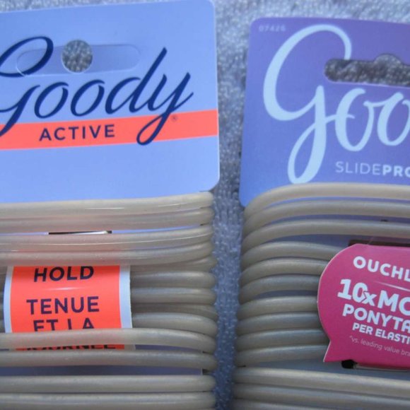 14 Goody Slide Proof Bold All Day Hold Stay Secure Elastic Ponytailer Hair Bands - Picture 3 of 16